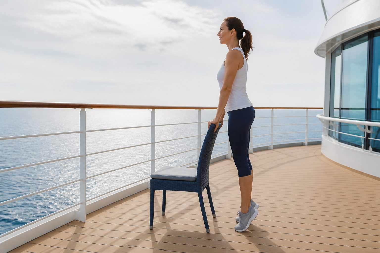 Ejercicios para evitar piernas cansadas durante un crucero