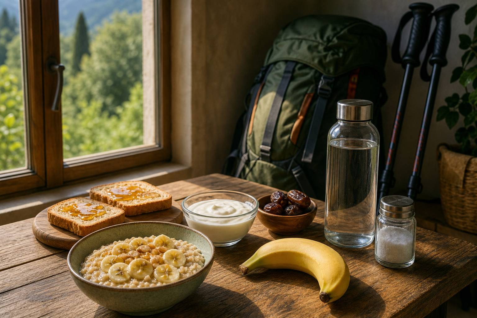 Qué comer antes de una caminata larga